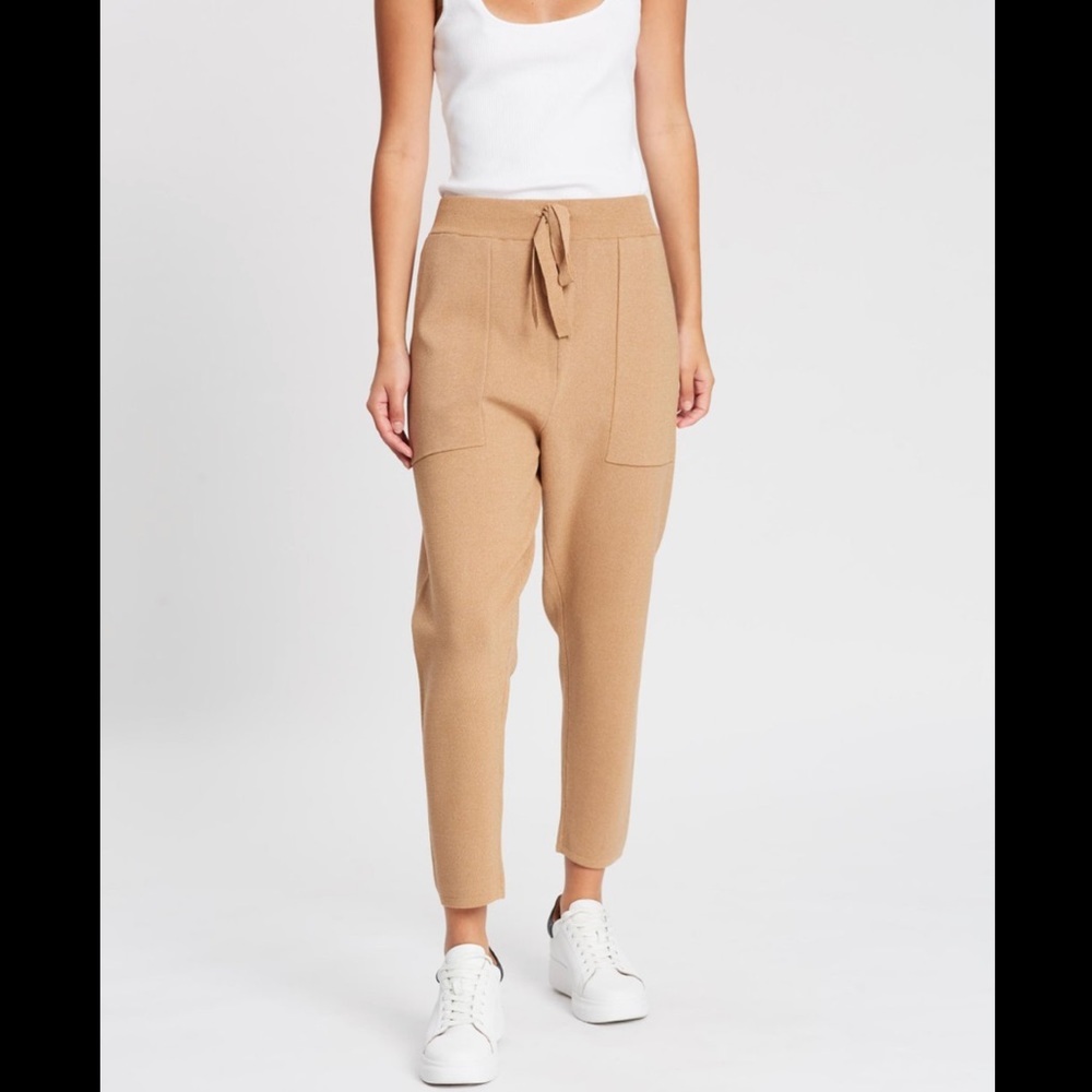 C&M Camilla And Marc Charlton Relaxed Viscose Pant In Khaki